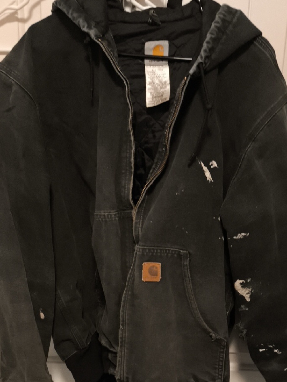 Carhartt Vintage And Rare Hooded Canvas Work Jacket